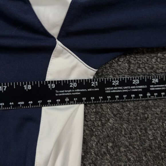 Nike Track Jacket Men L Navy White Polyester Dri-Fit Full Zip - Picture 4 of 5